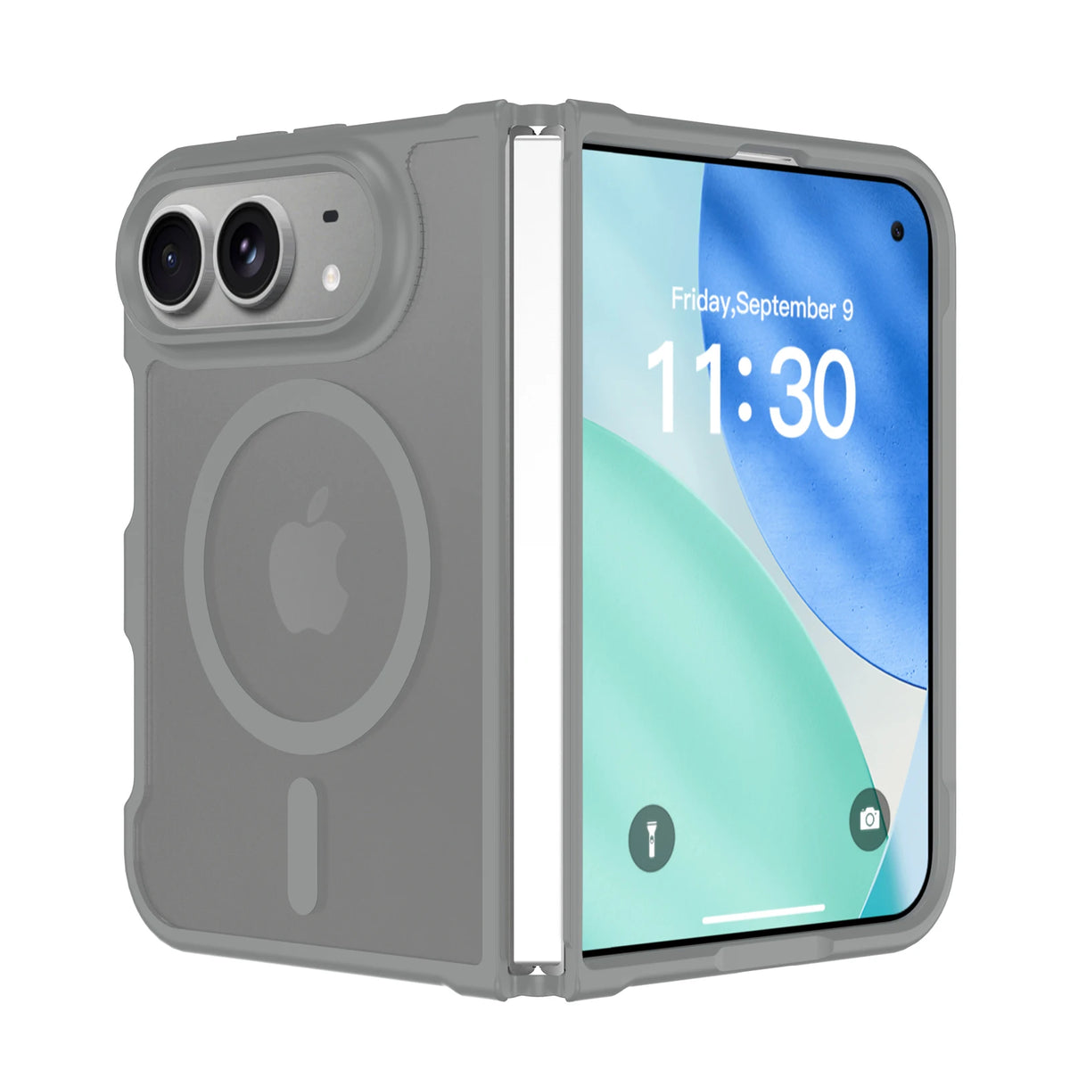 Matte MagSafe Case iPhone Duo, Gray
