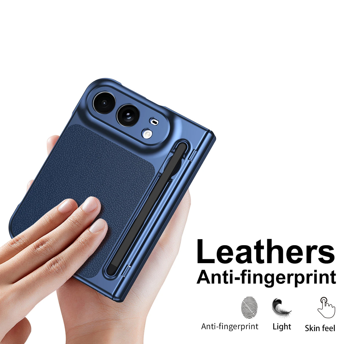 Leather Case with Pen Slot & Stylus for iPhone Duo - Product View 6