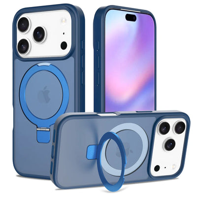Frosted MagSafe Case iPhone 12-18, Navy Blue