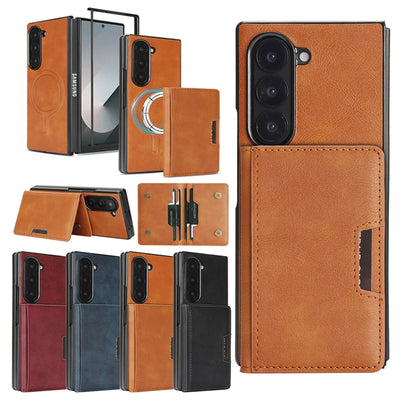 PureGuardCases 2-in-1 Magnetic Wallet Case for Samsung Galaxy Z Fold