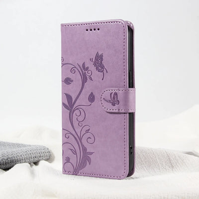 Butterfly Wallet Case iPhone 18 Pro Max, Purple, side angle