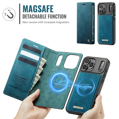 PureGuardCases Detachable Wallet Leather iPhone Case – MagSafe Magnetic Flip Cover