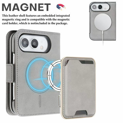 2-in-1 MagSafe Wallet iPhone Duo, front & back
