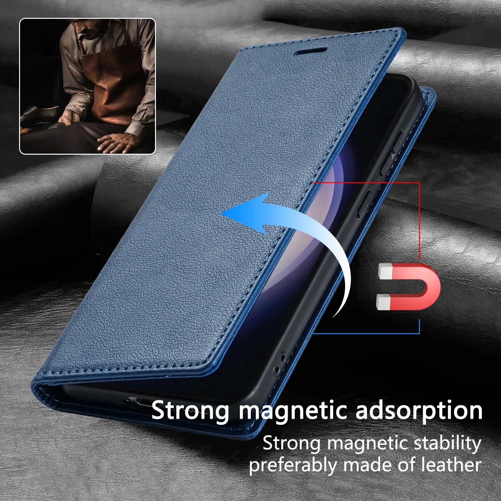 PureGuardCases Ultra Slim Leather Wallet Case for Google Pixel