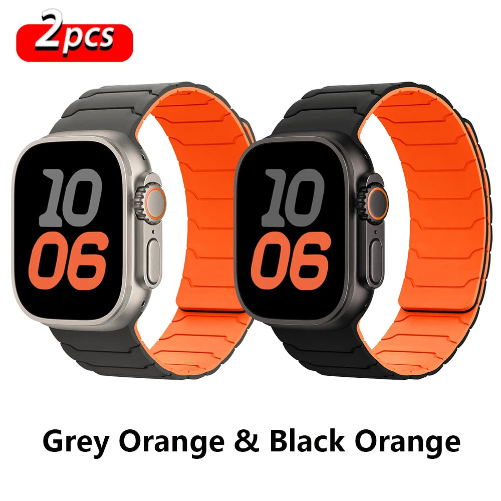 PureGuardCases Magnetic Silicone Band for Apple Watch
