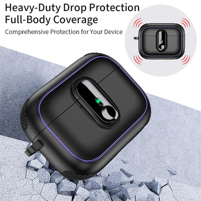 PureGuardCases Armor Lock Shockproof Case for AirPods