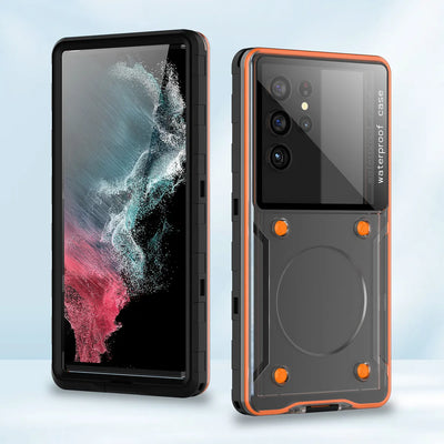 PureGuardCases IP68 Waterproof Phone Pouch for Phones Up to 6.9"