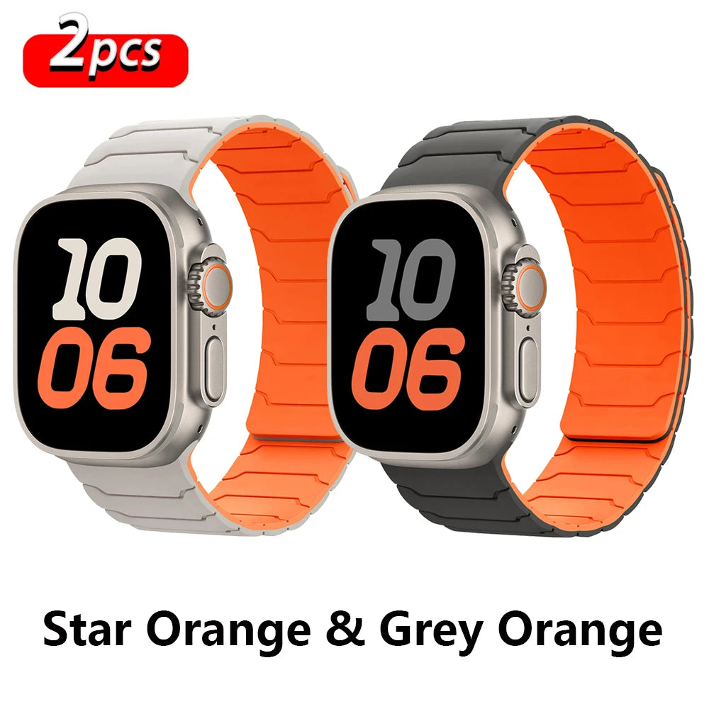 PureGuardCases Magnetic Silicone Band for Apple Watch