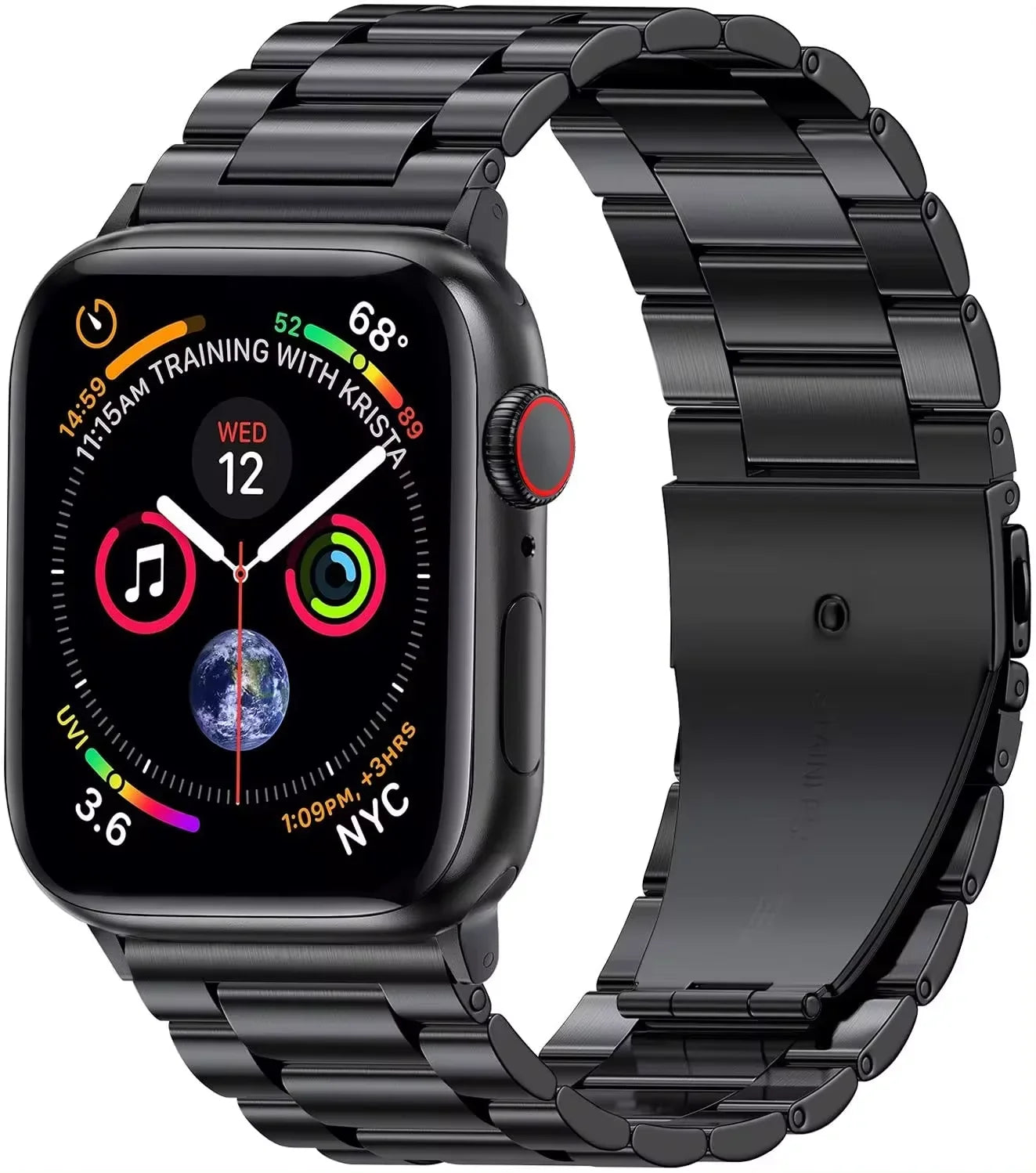 PureGuardCases Luxury Stainless Steel Band for Apple Watch