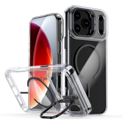 PureGuardCases Invisible Lens Stand iPhone Case – Clear MagSafe Cover