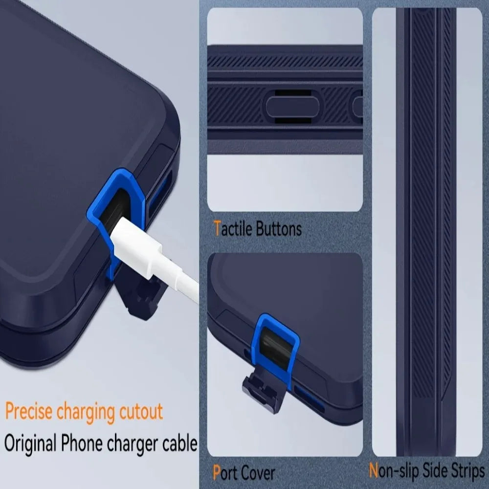 3-in-1 Heavy Duty Full-Body Shockproof Case for Google Pixel 8-11 - Product View 12