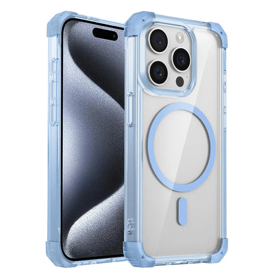 PureGuardCases Luxury Clear Armor iPhone Case – MagSafe Shockproof Magnetic Cover