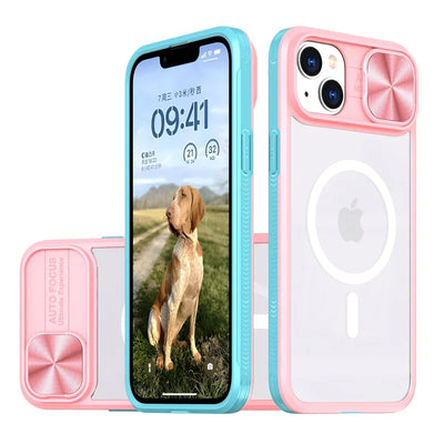 PureGuardCases Slide Camera Lens Acrylic iPhone Case – MagSafe Magnetic Cover