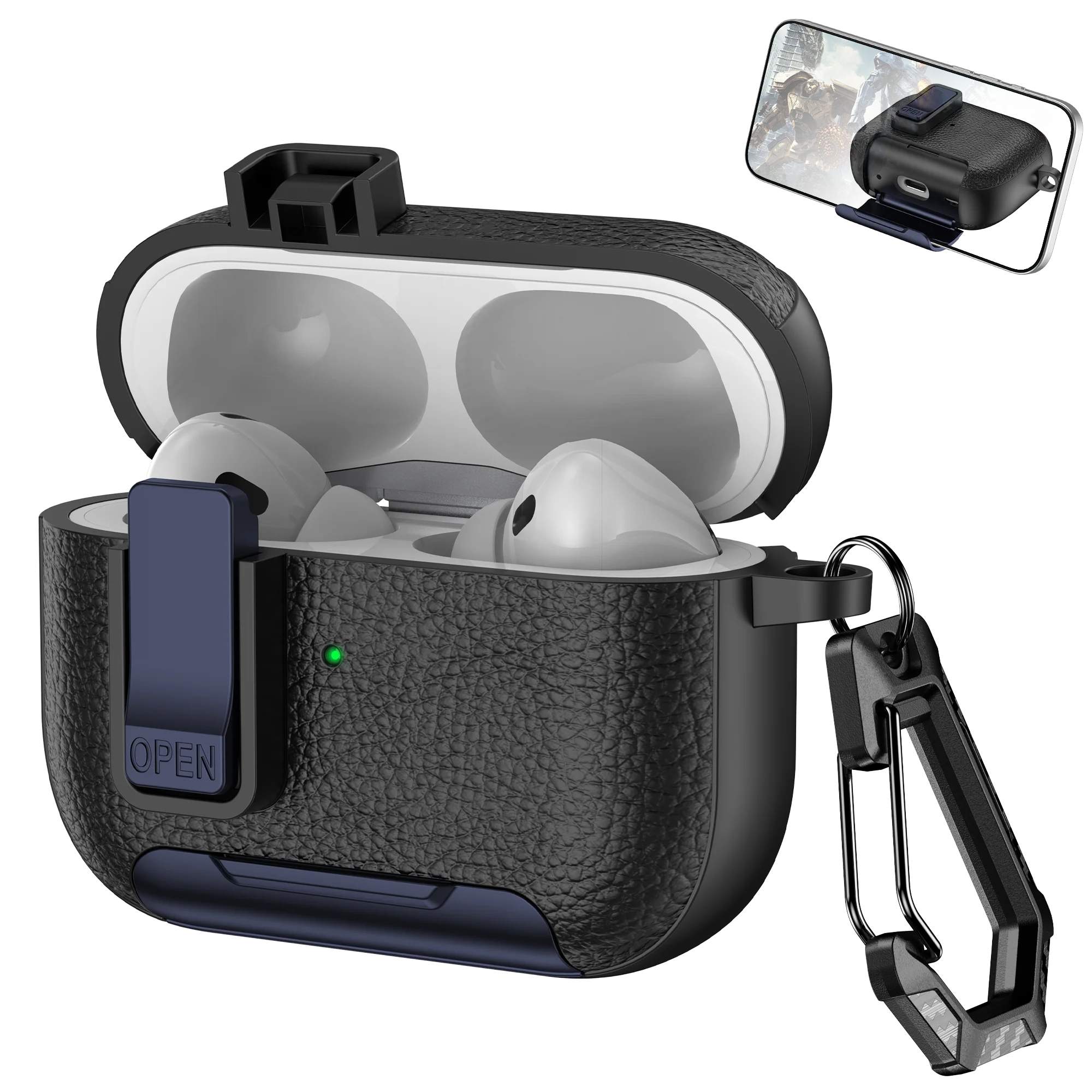 PureGuardCases Phone Stand Shockproof Case for AirPods