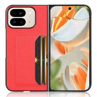 PureGuardCases Leather Card Holder Case for Google Pixel Fold