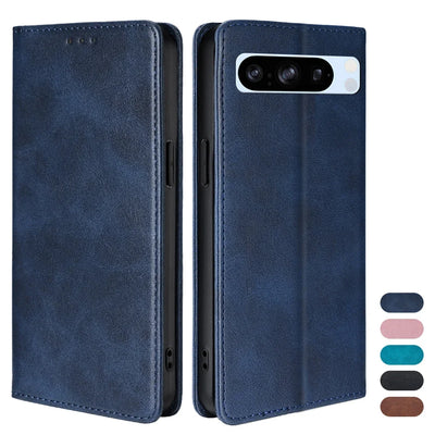 PureGuardCases Magnetic Leather Wallet Case for Google Pixel