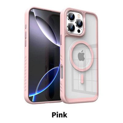 PureGuardCases Luxury Acrylic Clear iPhone Case – MagSafe Magnetic Bumper Cover
