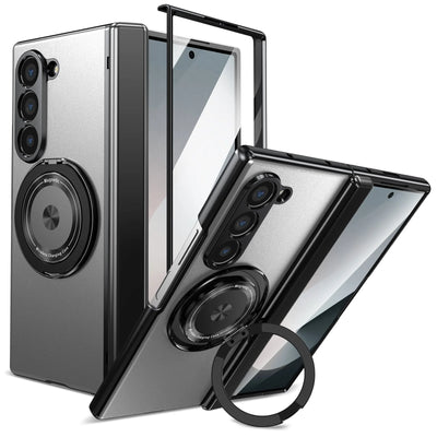 PureGuardCases Aluminum Armor Case with 360° Magnetic Ring for Samsung Galaxy Z Fold