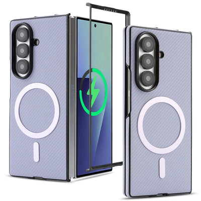 PureGuardCases Carbon Fiber Magnetic Case for Samsung Galaxy Z Fold