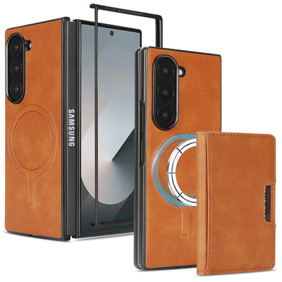 PureGuardCases 2-in-1 Magnetic Wallet Case for Samsung Galaxy Z Fold