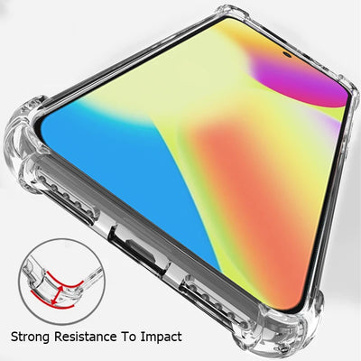 PureGuardCases Clear Shockproof Bumper Case for Google Pixel