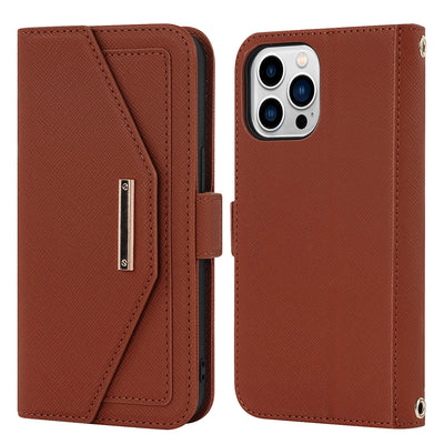 PureGuardCases Crossbody Wallet iPhone Case – Magnetic Stand Mirror Card Holder Cover