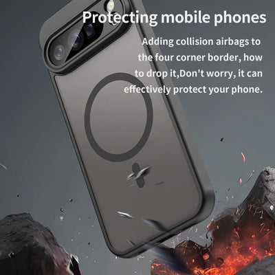 Matte Clear Magnetic Case for Google Pixel 11, 10 & 9 - Product View 3
