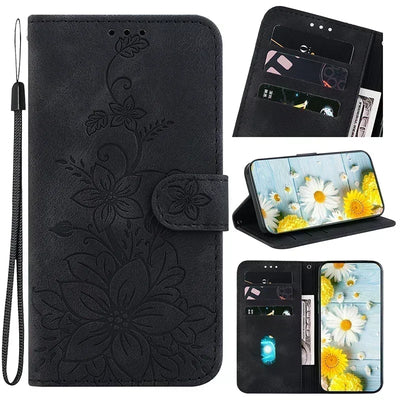 Leather Phone Case For Samsung Galaxy A56 A55 A54 A53 A52 A35 A36 A34 A26 A25 A23 A14 A15 A12 A16 a17 5G Card Slot Wallet Cover