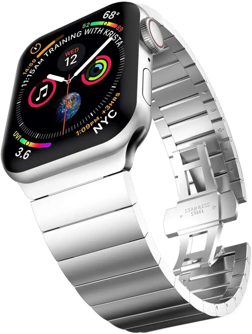 PureGuardCases Luxury Stainless Steel Band for Apple Watch