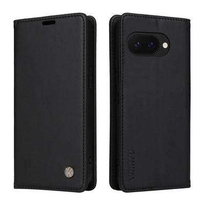 PureGuardCases Magnetic Leather Wallet Case for Google Pixel