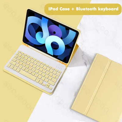 PureGuardCases Colorful Bluetooth Keyboard Case for iPad