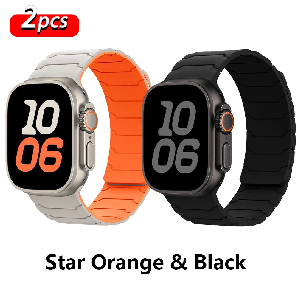 PureGuardCases Magnetic Silicone Band for Apple Watch
