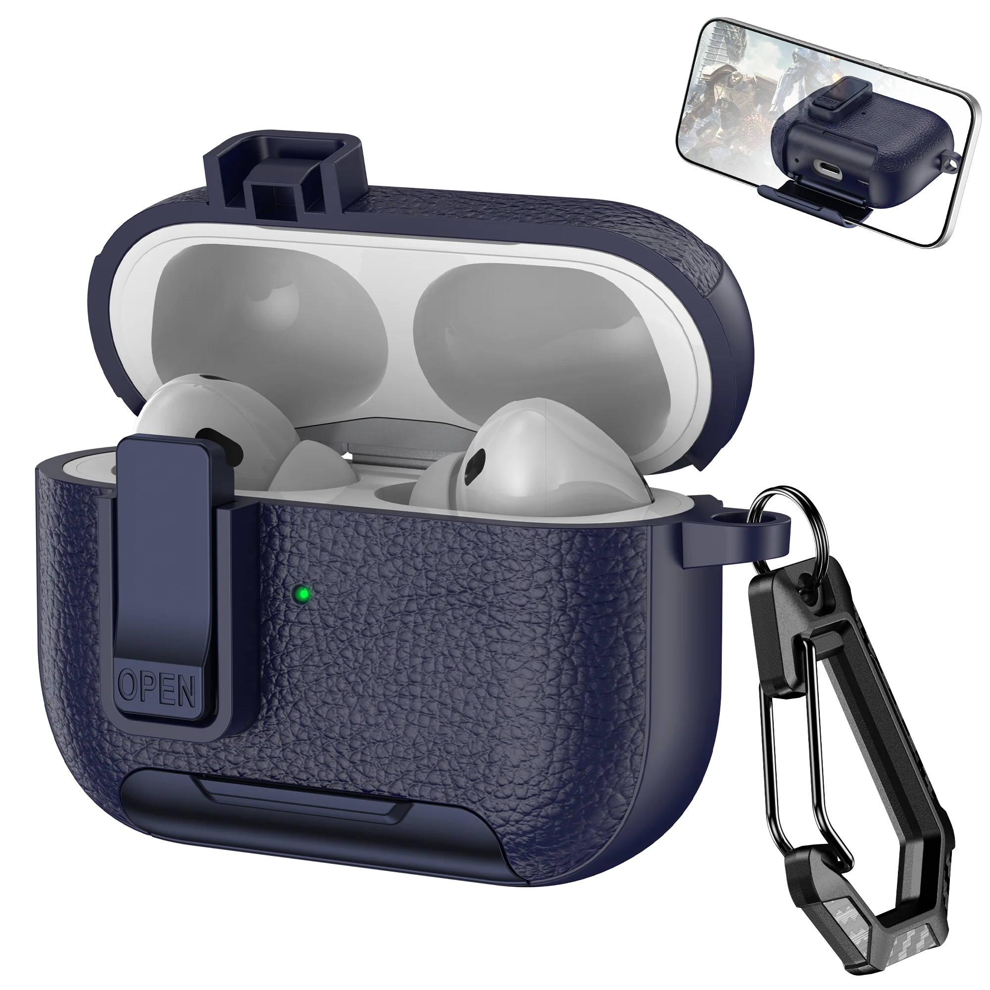 PureGuardCases Phone Stand Shockproof Case for AirPods