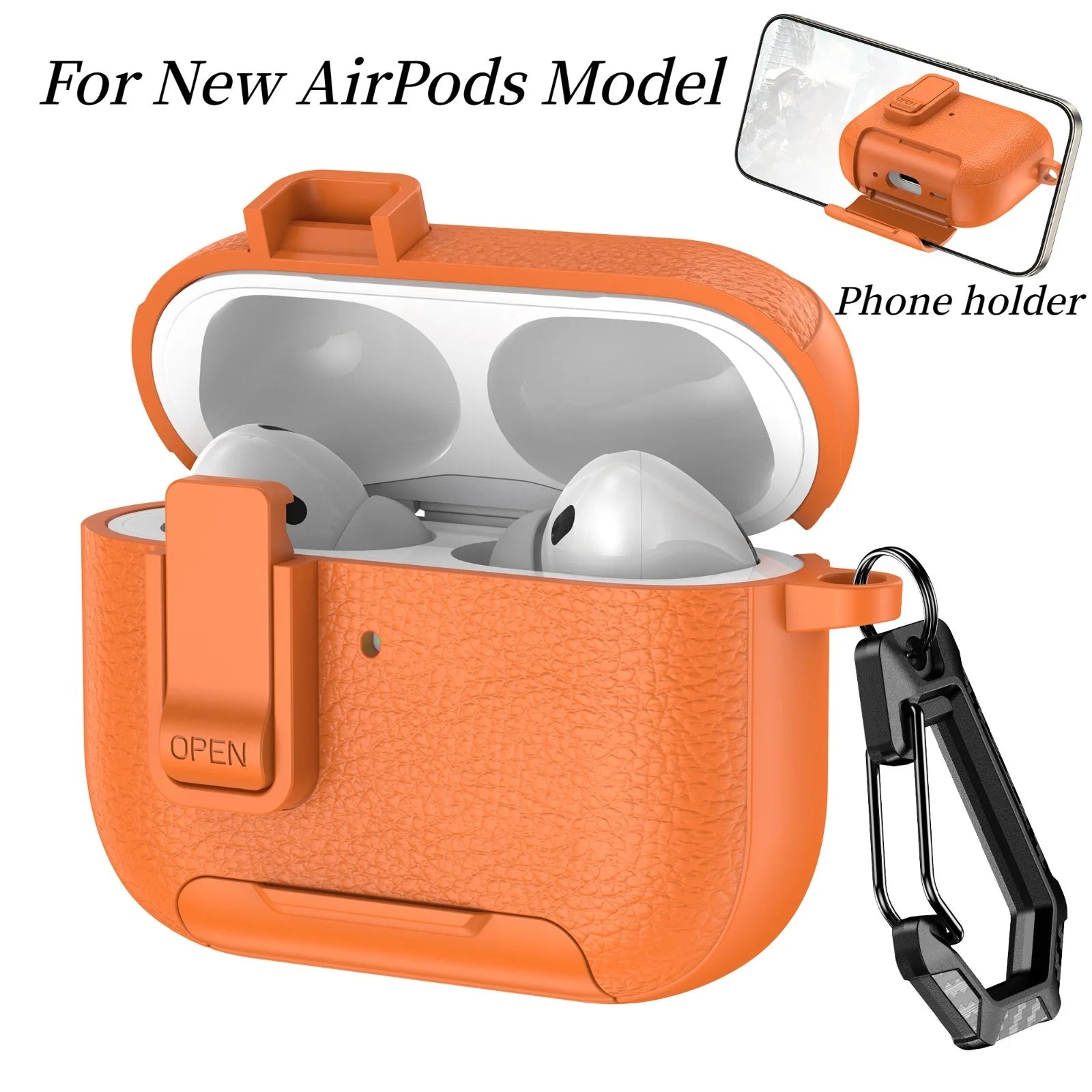 PureGuardCases Phone Stand Shockproof Case for AirPods