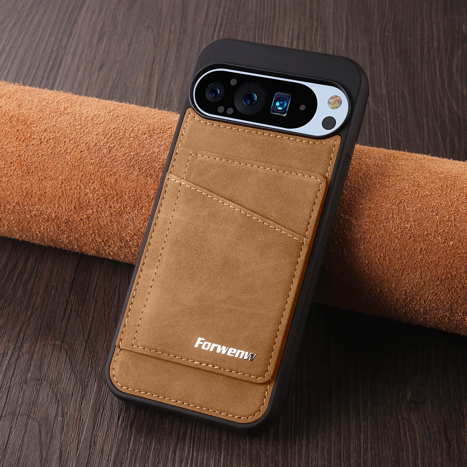PureGuardCases Business Magnetic Leather Wallet Case for Google Pixel