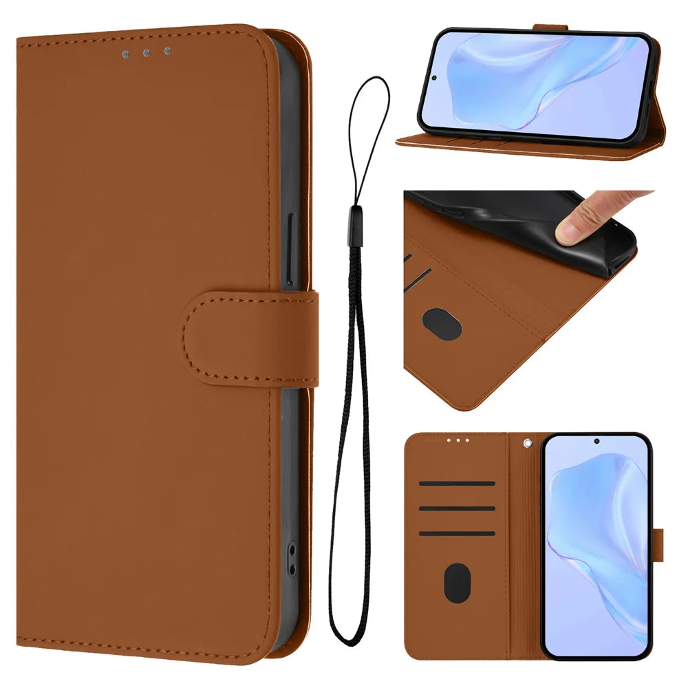 Wristlet Wallet Case Galaxy S23-S26, Brown