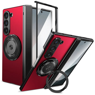 PureGuardCases Aluminum Armor Case with 360° Magnetic Ring for Samsung Galaxy Z Fold