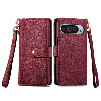 Zipper Wallet Case with Wrist Strap for Google Pixel 10-6 - Product View 7