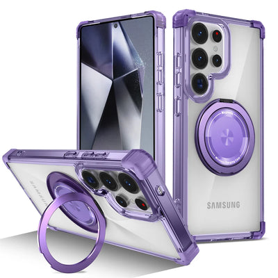 Magnetic Ring Stand Clear Case for Samsung Galaxy S26-S21 - Product View 7