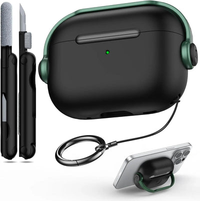Secure Lock Case AirPods 4 & Pro, Green Black
