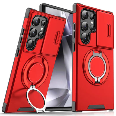 Slide Camera Cover Ring Stand Case for Samsung Galaxy S & A - Product View 11