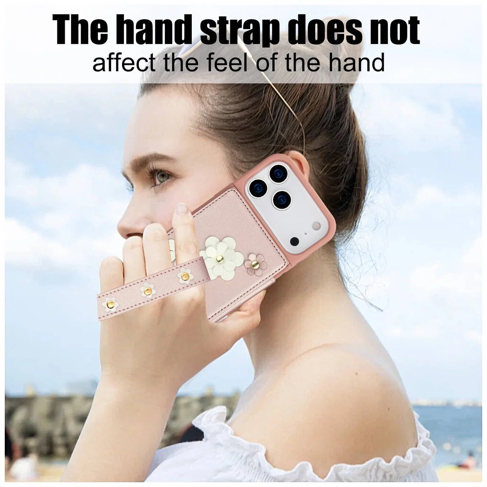 PureGuardCases Floral Crossbody Wallet iPhone Case – Magnetic Kickstand Card Holder Cover