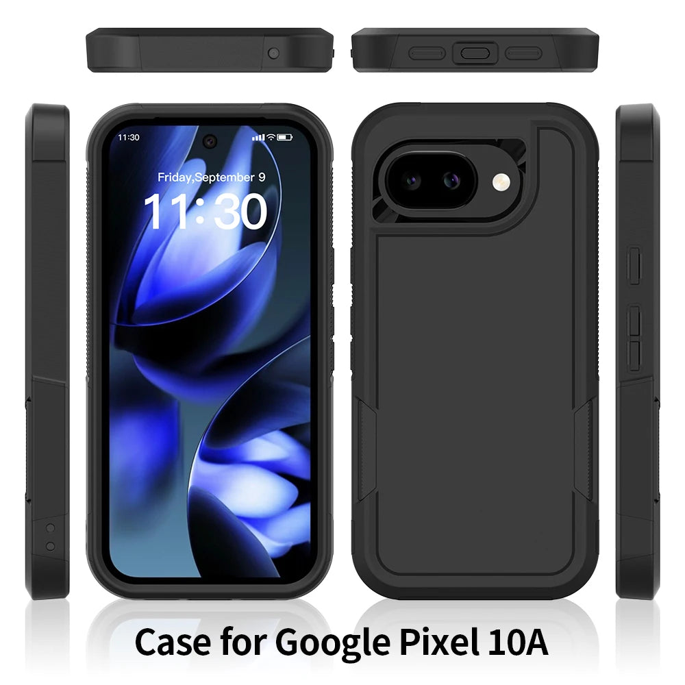 PureGuardCases 2-in-1 Military Armor Matte Case for Google Pixel