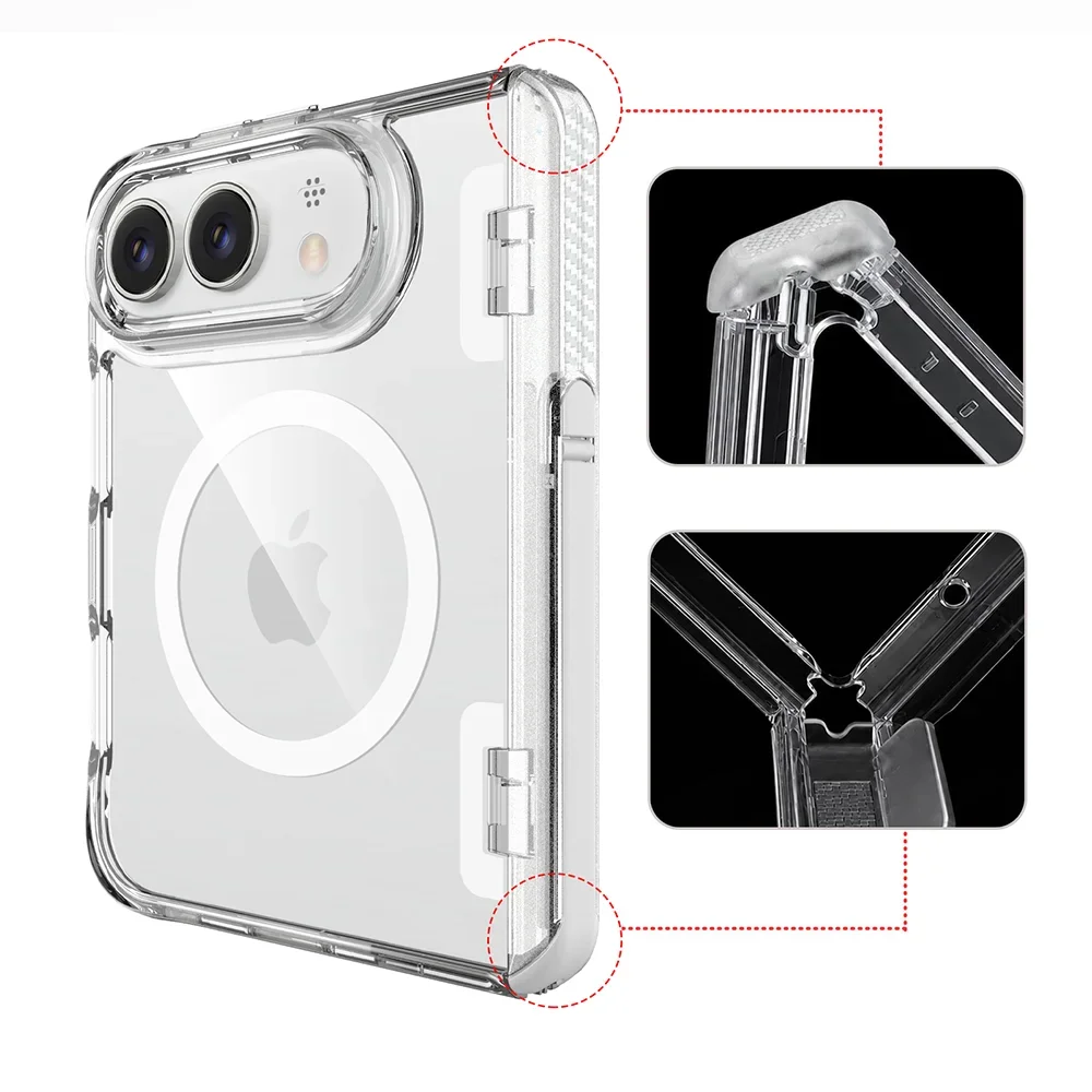 Clear MagSafe Hidden Kickstand Case for iPhone Duo - Product View 2