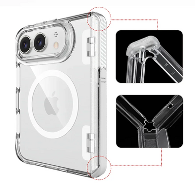 Clear MagSafe Hidden Kickstand Case for iPhone Duo - Product View 2