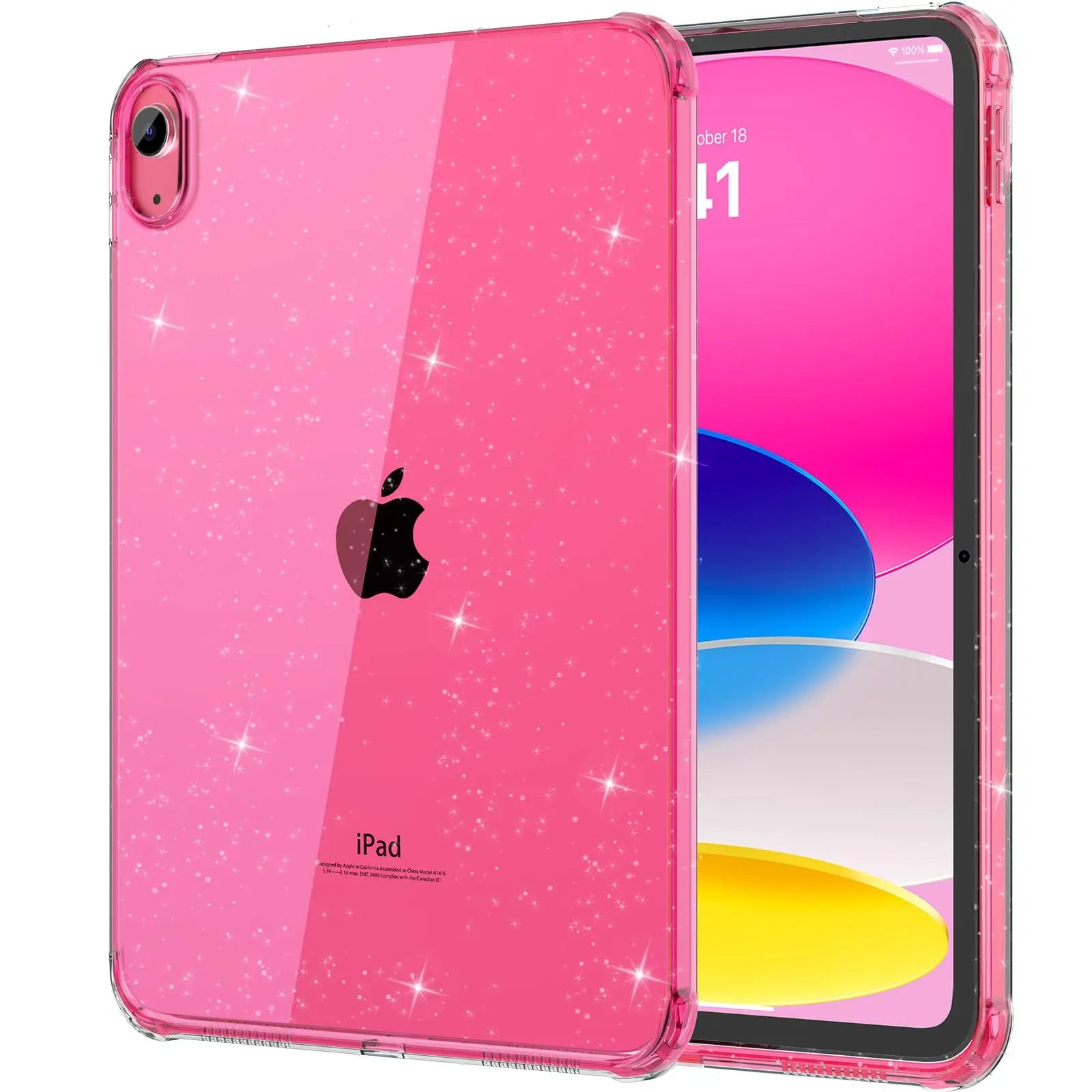 PureGuardCases Glitter Silicone Case for iPad