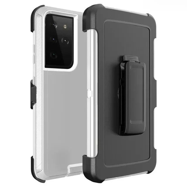 PureGuardCases 3-in-1 Military Armor Belt Clip Case for Samsung Galaxy