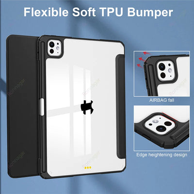 PureGuardCases Smart Folio Case for iPad