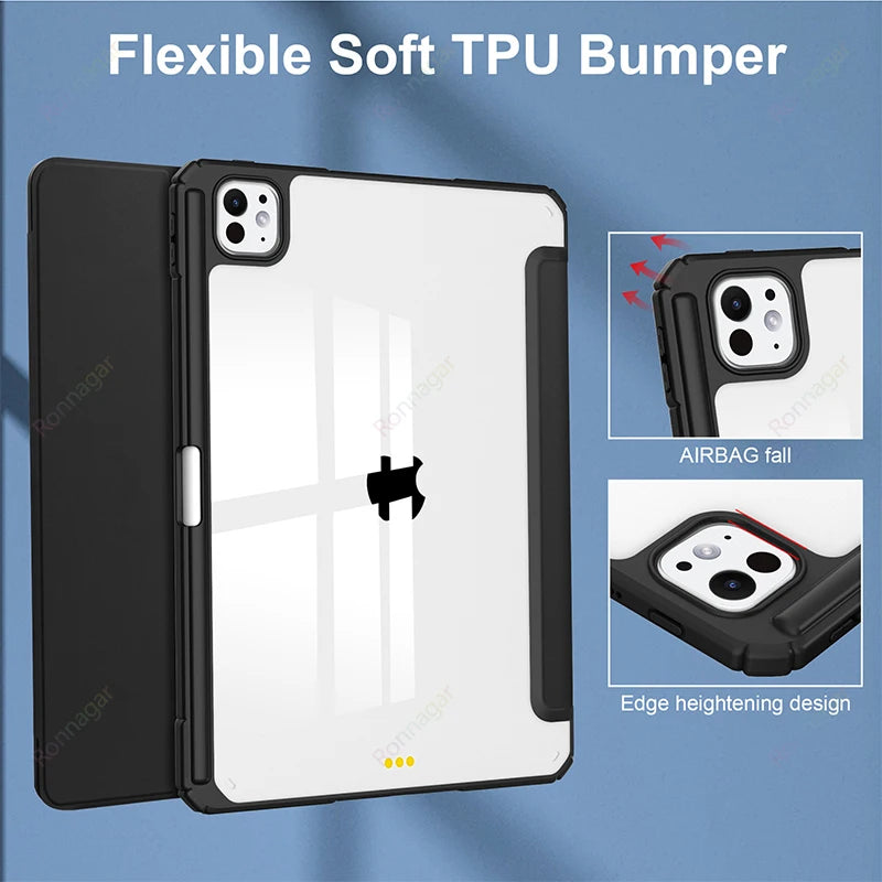 PureGuardCases Smart Folio Case for iPad