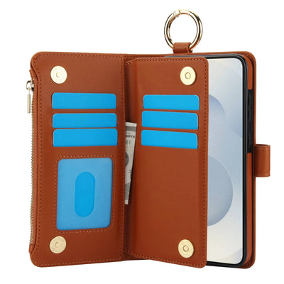 RFID Zipper Case Galaxy S26, Brown